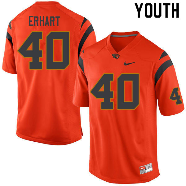 Youth #40 Michael Erhart Oregon State Beavers College Football Jerseys Sale-Orange - Click Image to Close